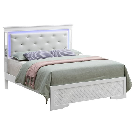 Glory Furniture Verona King Bed in White Color