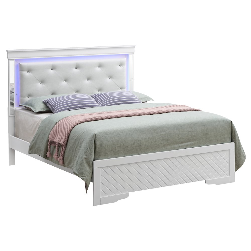 Glory Furniture Verona Twin Bed in White Color