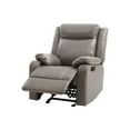 thumbnail image 1 of Glory Furniture Ward Faux Leather Rocker Recliner in Gray, 1 of 2
