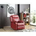 thumbnail image 1 of Glory Furniture Ward Faux Leather Rocker Recliner in Red, 1 of 7