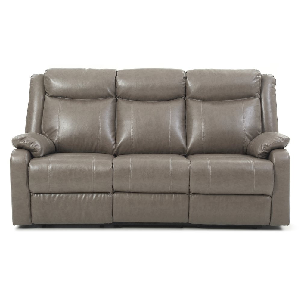 Glory Furniture Ward Reclining Sofa in Gray Color