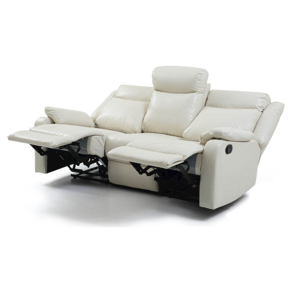 Glory Furniture Ward Reclining Sofa in Pearl Color