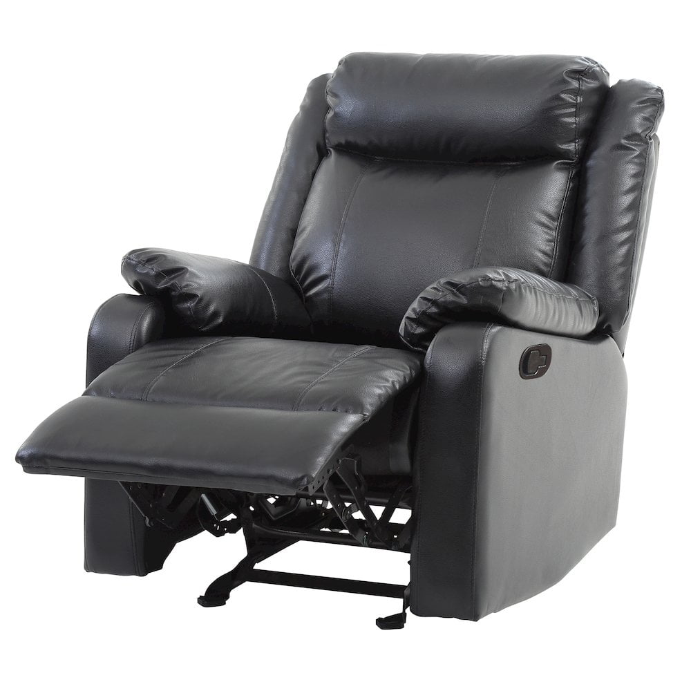 Glory Furniture Ward Rocker Recliner in Black Color