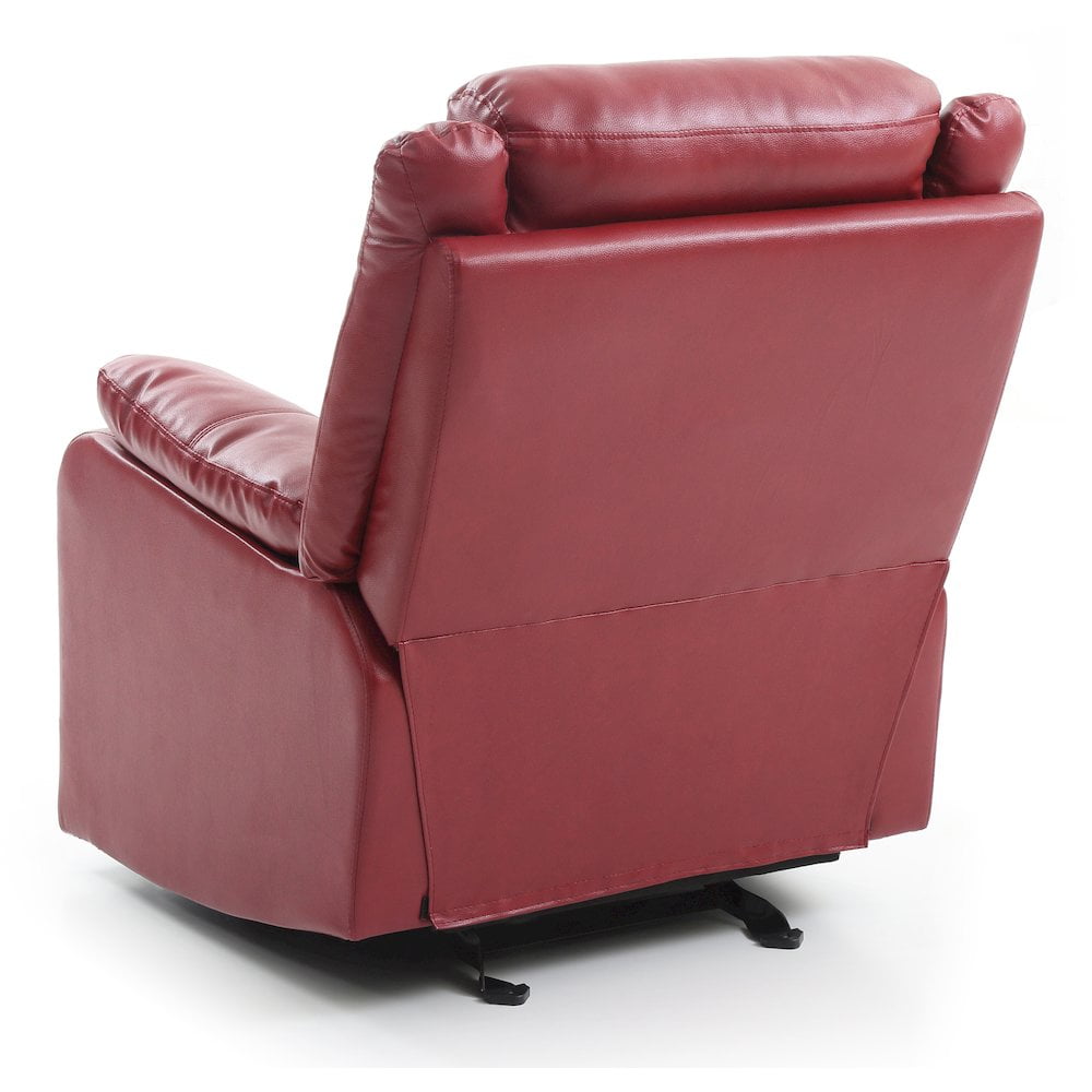 Glory Furniture Ward Rocker Recliner in Red Color