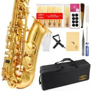 Glory Gold Laquer E Flat Alto Saxophone with 10 reeds,8 Pads cushions,case,carekit