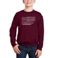 thumbnail image 1 of Glory Hallelujah Flag - Boy's Word Art Crewneck Sweatshirt, 1 of 3