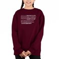thumbnail image 1 of Glory Hallelujah Flag - Girl's Word Art Crewneck Sweatshirt, 1 of 3