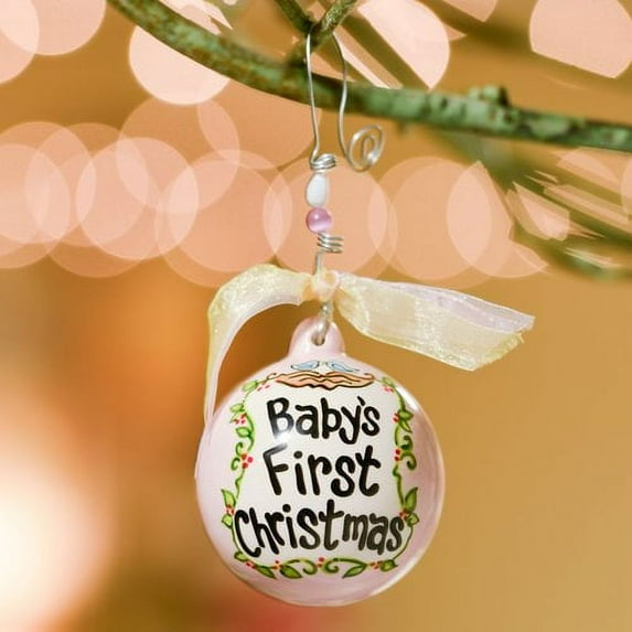 Glory Haus Baby's First- Birds in Nest Ball Ornament