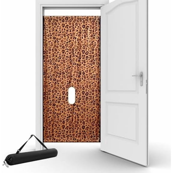 Glory Hole Wall Doorway Kit, Adjustable Height Double Plush Door Curtain, Portable Temporary Wall Partition with Hole, Fits Most Doorways 28-46" Valentine's Day Gifts$$Home Decor, Kitchen, & Other