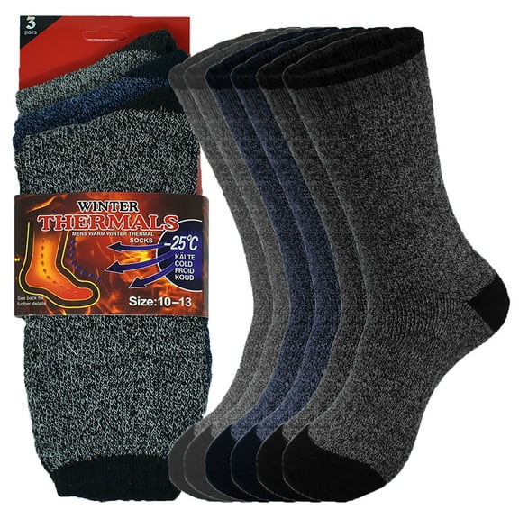 Glory Max 12-Pack Men's Winter Thermal Heated Work Warm Boots Outdoor Socks Size 10-13