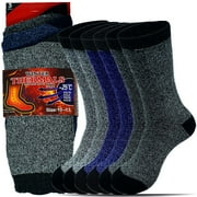GLORY MAX TRADING Glory Max 12-Pack Men's Winter Thermal Heated Work Warm Boots Outdoor Socks Size 10-13