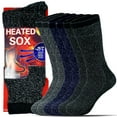 thumbnail image 1 of Glory Max 3-Pack Men's Winter Thermal Heated SOX Ultra Warm Boots Socks Size 10-13, 1 of 6