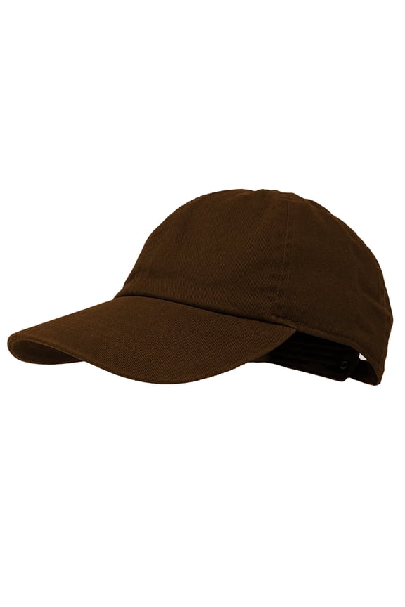 Baseball Cap Polo Style Solid Camo 100% Cotton Blank Dad Hats Brown