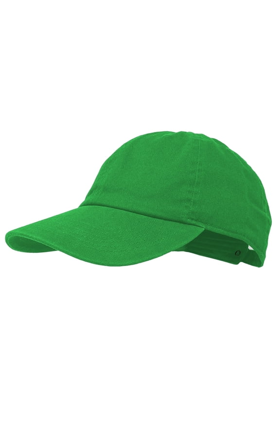 Baseball Cap Polo Style Solid Camo 100% Cotton Blank Dad Hats Kelly Green