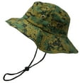 thumbnail image 1 of Glory Max Classic Cotton Wide Brim Bucket Hat Summer Outdoor Boonie Camo Green Hats, 1 of 5