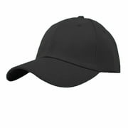 Glory Max Plain Solid Baseball Cap Sun Visor Adjustable Ball Hat Black