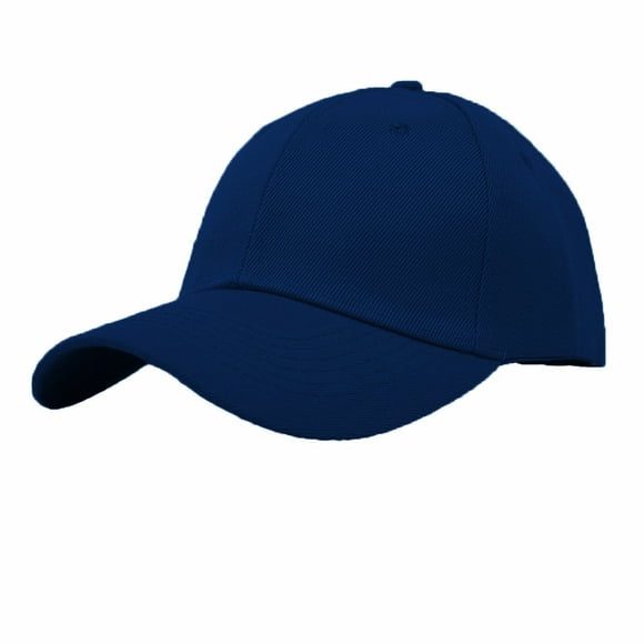Glory Max Plain Solid Baseball Cap Sun Visor Adjustable Ball Hat Navy
