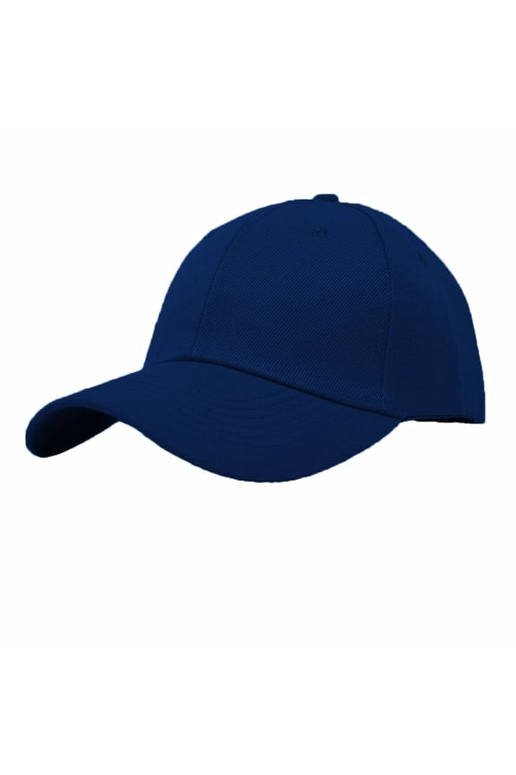 Plain Solid Baseball Cap Sun Visor Adjustable Ball Hat Navy