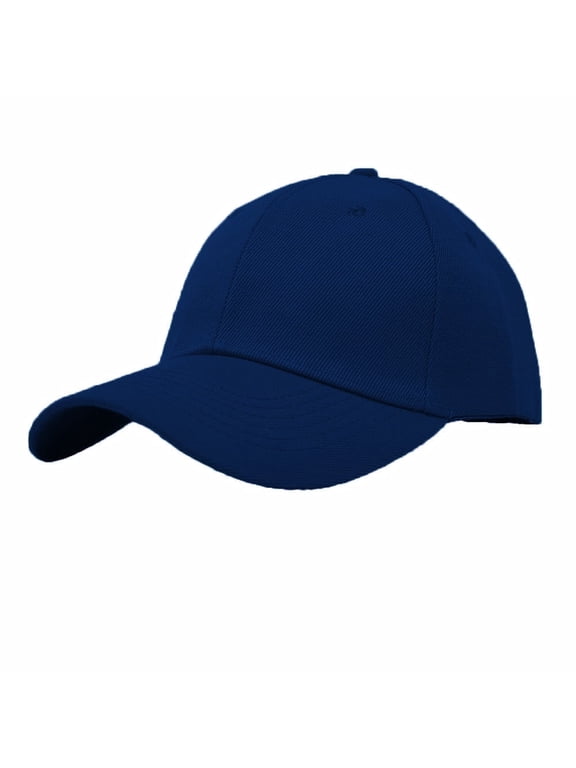 Plain Solid Baseball Cap Sun Visor Adjustable Ball Hat Navy