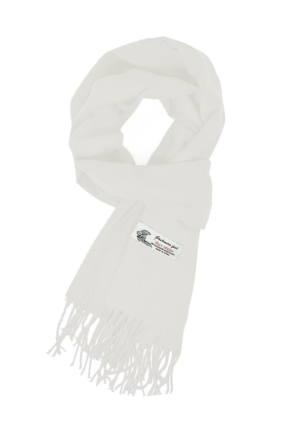 Glory Max Unisex Soft Solid Winter Scarf, White
