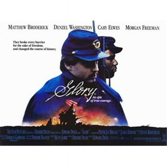 Glory Movie Poster - 17 x 11 in.