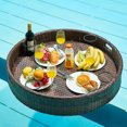 thumbnail image 1 of Glory Patio Large Round Serving Tray for Pool Floats, Sandbars, Spas, Parties, 1 of 7