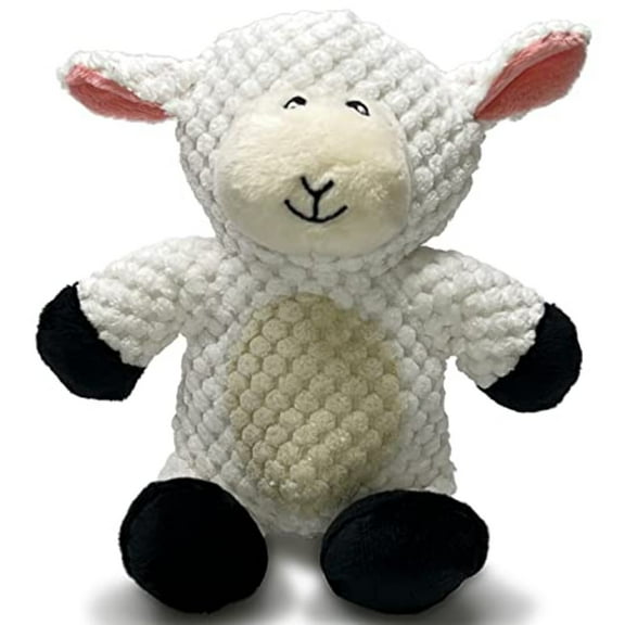 Glory To Dog Barnyard Lamb Plush and Squeaker Dog Toy