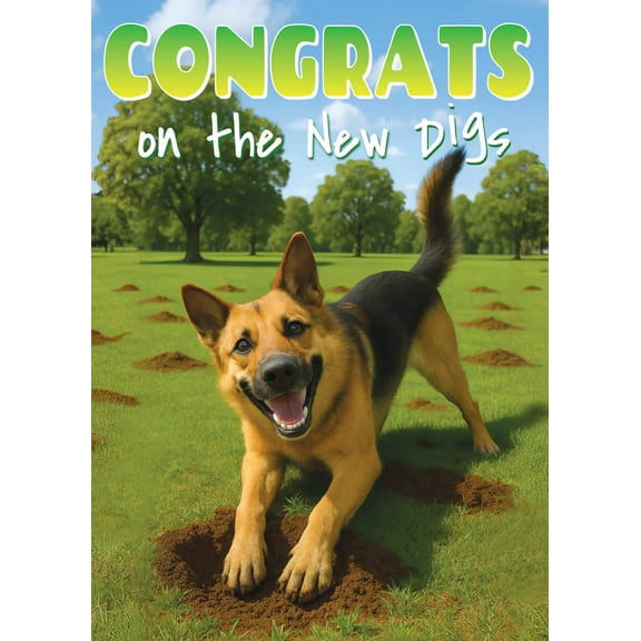 Glory To Dog Congrats on the New Digs Happy Housewarming Card