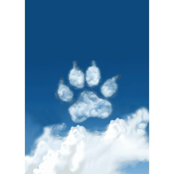 Glory To Dog From Your First Hello Pet Loss Bereavement Sympathy Card with Greeting Card Envelope