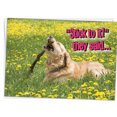 thumbnail image 1 of Glory To Dog Stick To It They Said... And It Worked! Congratulations Greeting Card with Mailing Envelope, 1 of 3