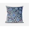 thumbnail image 1 of Glory of Flowers Peacock Indoor/Outdoor Pillow with Removable Cover in Blue Light Green White20x20, 1 of 6