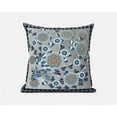 thumbnail image 1 of Glory of Flowers Peacock Indoor/Outdoor Pillow with Removable Cover in Gray Orange Black26x26, 1 of 7