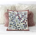 thumbnail image 1 of Glory of Flowers Peacock Throw Pillow with Removable Cover in Light Green Blue Red 20x20, 1 of 7