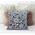 thumbnail image 1 of Glory of Flowers Peacock Throw Pillow with Removable Cover in Purple Blue Gray 20x20, 1 of 5