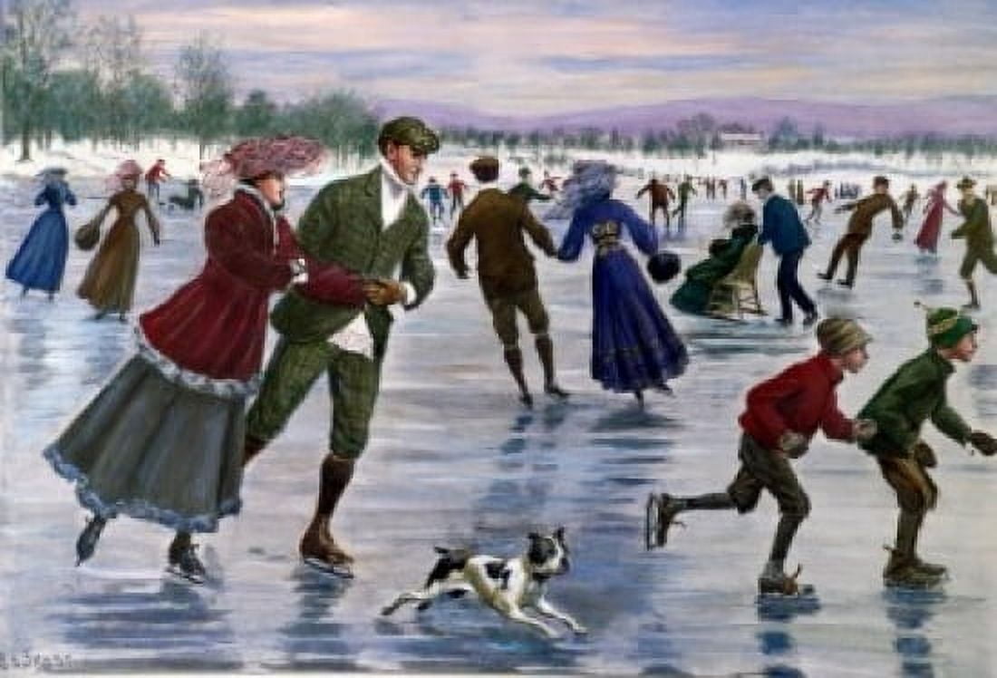 Glory of Winters Day c 1800 Arthur Burdett Frost (19th CAmerican) Canvas Art - Arthur Burdett Frost (24 x 36)