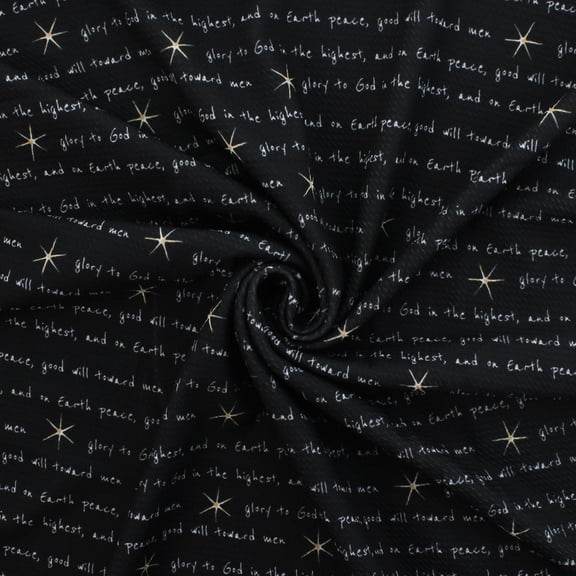 Glory to God Christmas Bullet Fabric 6" Strip