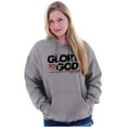 thumbnail image 1 of Glory to God Jesus Christ Faithful Hoodie Sweatshirt Women Men Brisco Brands S, 1 of 6