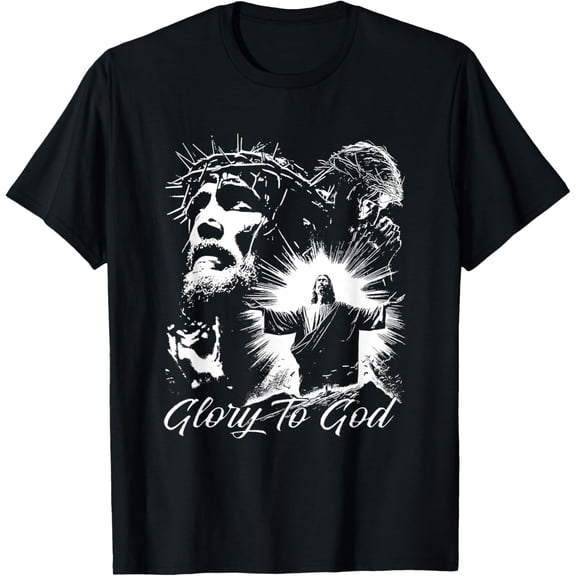 Glory to God Jesus Crown of Thorns T-Shirt