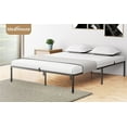 thumbnail image 1 of GlorySunshine Full Size Bed Frame, Heavy Duty Metal Frames with Steel Slats Support, No Box Spring Needed Non-Slip and Noise-Free, Black (Full), 1 of 2