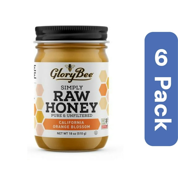 Glorybee Orange Blossom Honey Jar 18 oz (Pack Of 6)