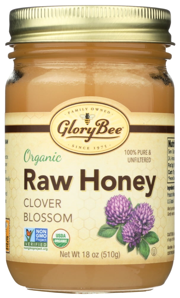 Glorybee Raw Clover Honey, 18 Oz. Pack Of 6