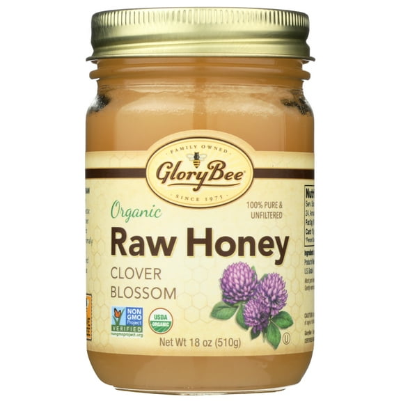 Glorybee Raw Clover Honey, 18 Oz. Pack Of 6