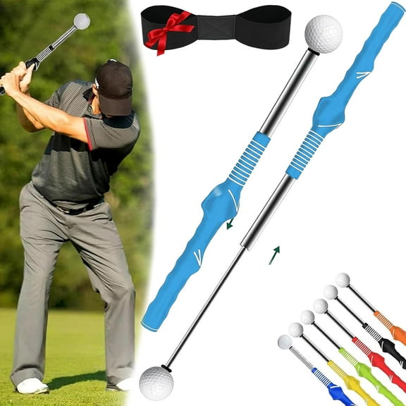 Gloryboom Golf, Gloryboom Telescopic Club, Retractable Golf Swing Training Aid, Portable Golf Grip Trainer with Click Feedback, Strength & Tempo Training for Right & Left-Handed Golfers