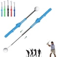 thumbnail image 1 of Telescopic Golf Swing Training Aid, Retractable Grip Trainer with Click Feedback for Right & Left-Handed Golfers, Strength Practice Tool, 1 of 7