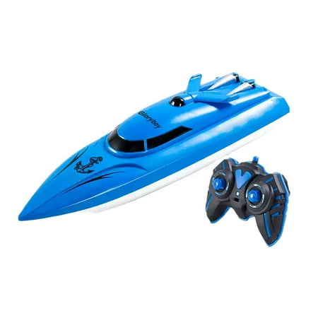 Gloryboy Toy boats, Mini Remote Control Boat RC Boat 2.4Ghz 360 Rotating bulit-in Rechargeable Battery Lakes Swimming Pool Toys Remote Control Boats for Kids 8-12 Years Birthday Gift Blue