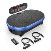 Anqdy Vibration Plate Exercise Machine for Lymphatic Drainage Weight Loss Whole Body Workout,with 2 Loops for Home Exercise Gym 350lb Capacity
