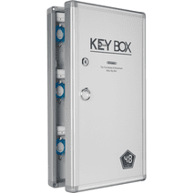 Glosen 48-Key Lock Box,Wall Mounted Security Storage Key Cabinet  18.9 x 8.45 x 2.55 in