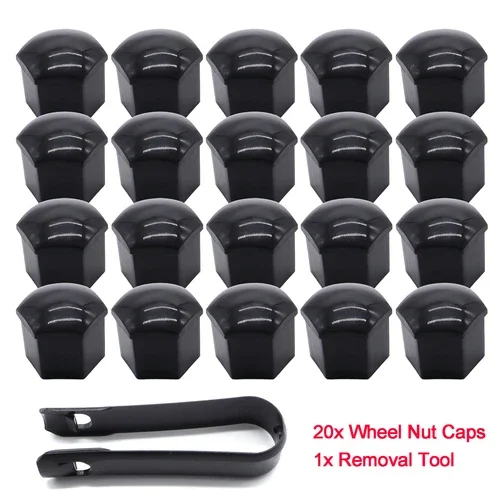 Gloss Black Car Accessories Wheel Nut Lug Hub Cover Cap Fortesla Model3 S X Y