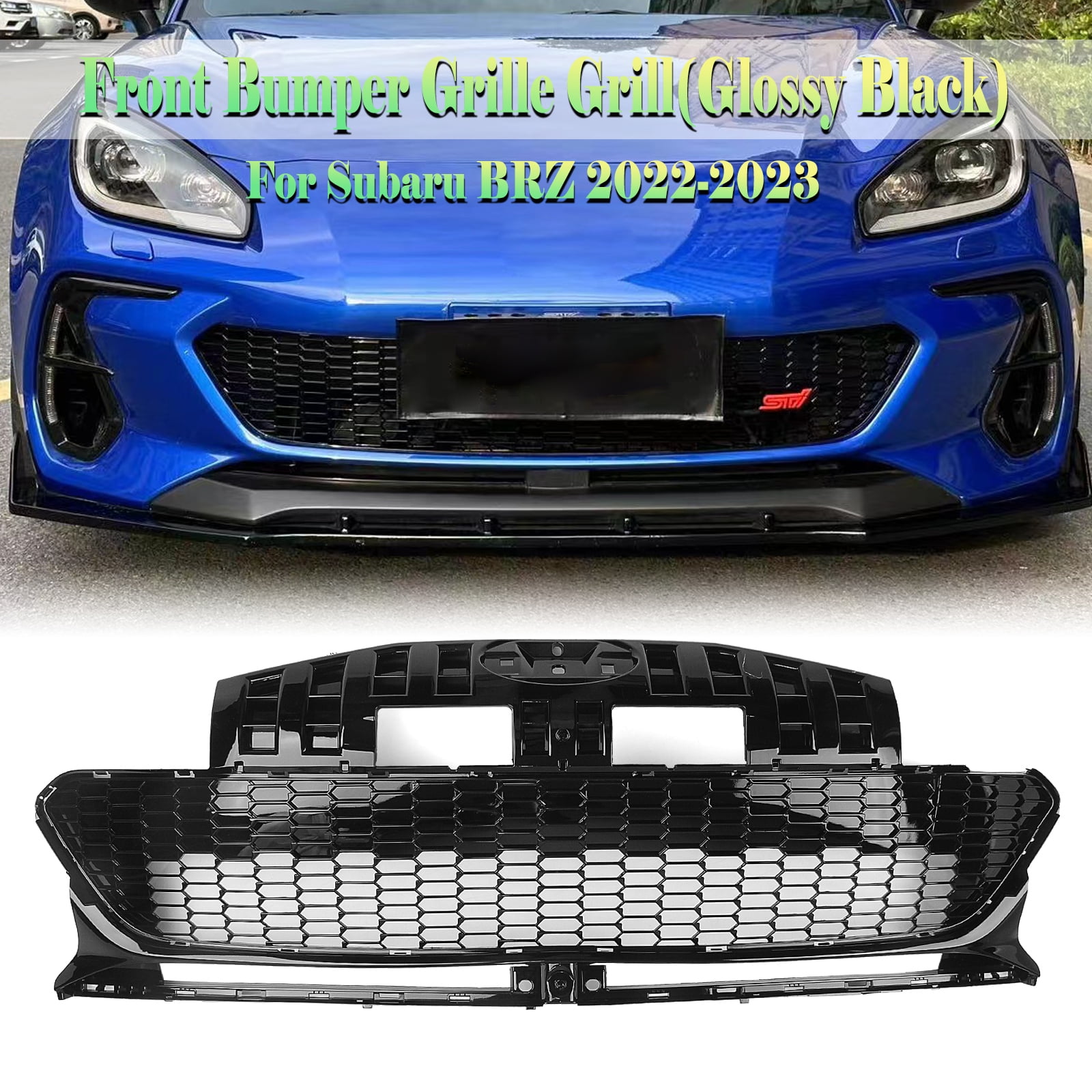 Gloss Black Car Front Bumper Grille Mesh For Subaru BRZ ZD8 2022 2023 Walmart