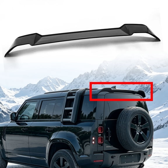 BST BSSP Rear Roof Spoiler Wing Gloss Black ABS for Land Rover Defender 90/110 2020-2023 1 Pack